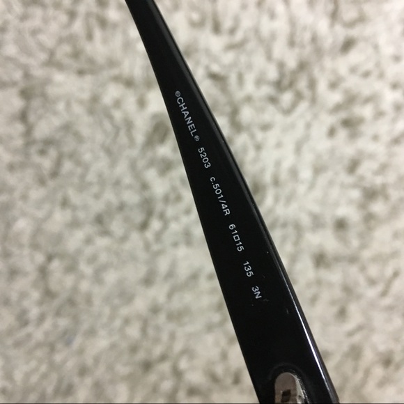 Sold ❤️ Chanel sunglasses black CC 5203 - Picture 7 of 8